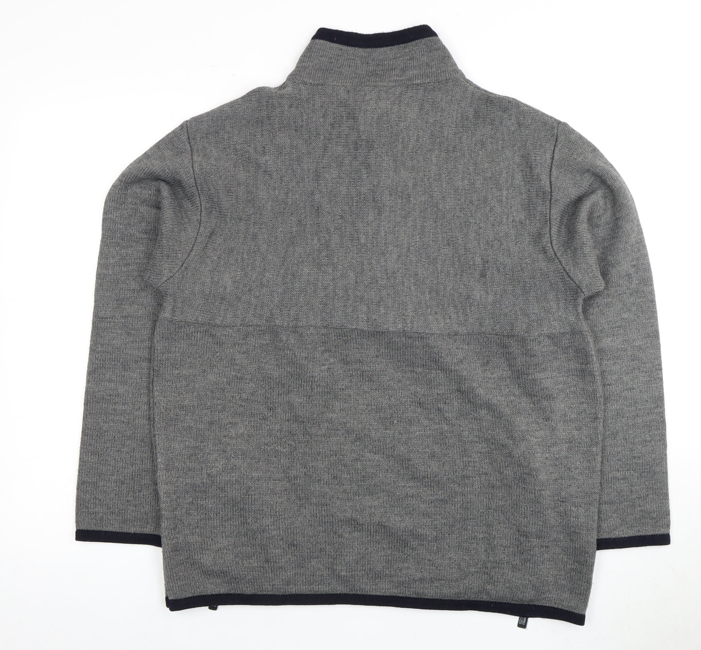 Firetrap Men's Grey Full Zip Jumper, Size L