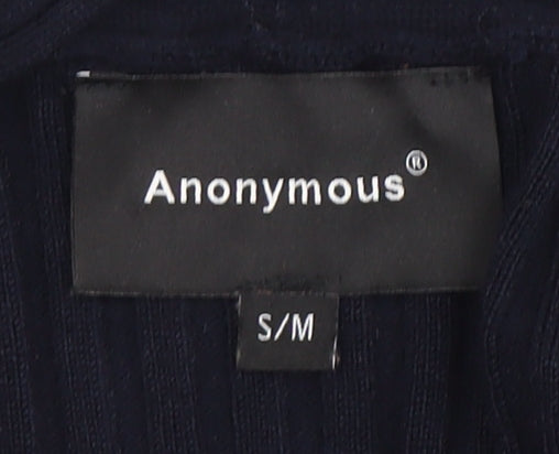 Anonymous Women's Blue Knit open Front Cardigan S/M