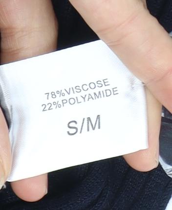 Anonymous Women's Blue Knit open Front Cardigan S/M