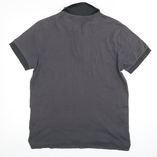 Jasper Conran Men's Grey Polo, M, Relaxed Modern Style