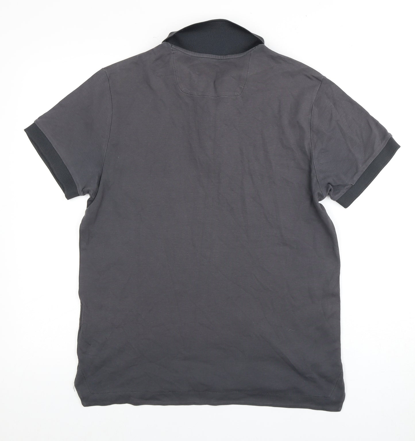 Jasper Conran Men's Grey Polo, M, Relaxed Modern Style
