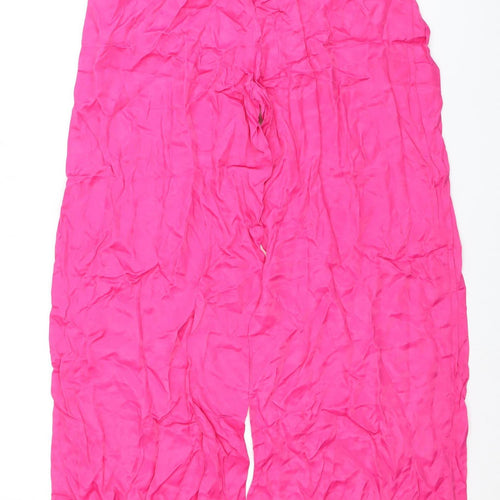 Zara Women's Pink Trousers Size 4
