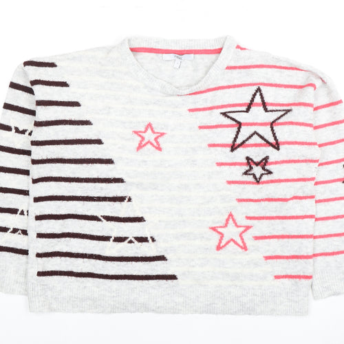 Next Women's Multicoloured Star Pullover Jumper S