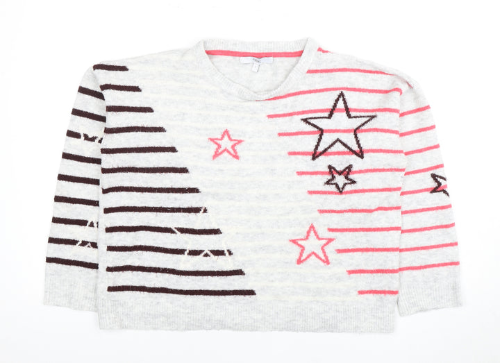 Next Women's Multicoloured Star Pullover Jumper S