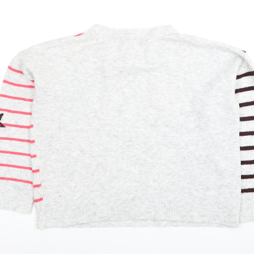 Next Women's Multicoloured Star Pullover Jumper S