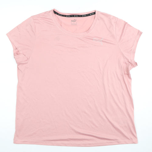 Puma Women's Pink XL Activewear T-Shirt