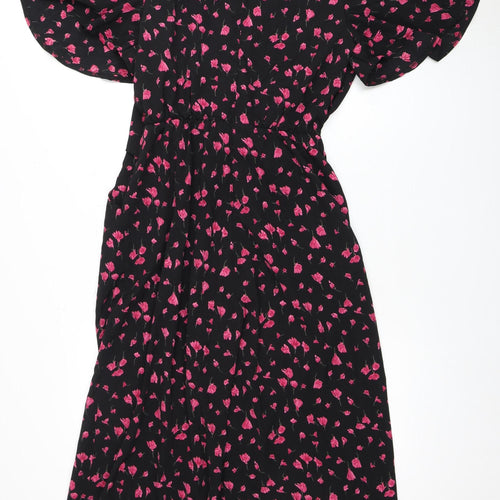 AX Paris Women's Black Floral Jumpsuit Size 14