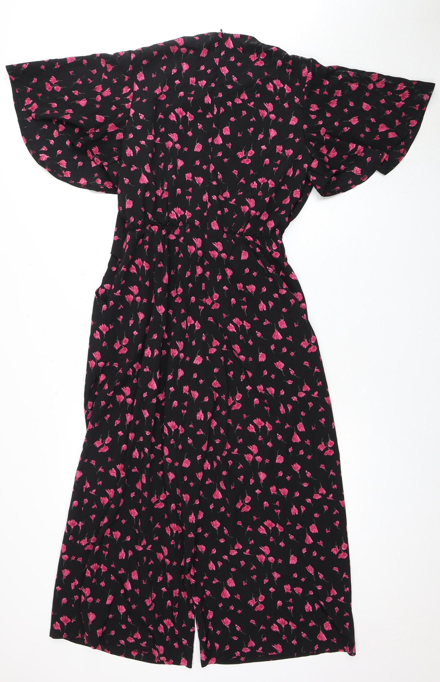 AX Paris Women's Black Floral Jumpsuit Size 14