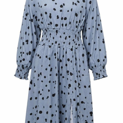 AX Paris Women's Black Polka Dot Long Sleeve Dress Size 14