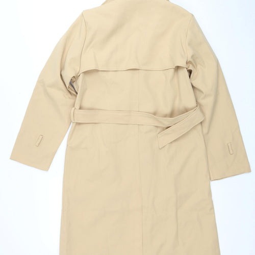 JIEPOUT Women's Beige Belted Trench Coat S