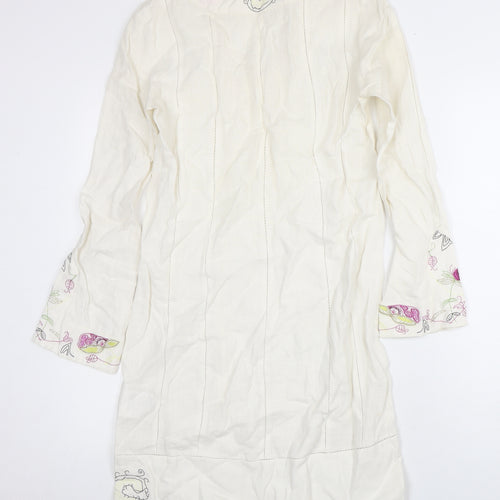 Whistles Women's Ivory V-Neck Floral Shift Dress