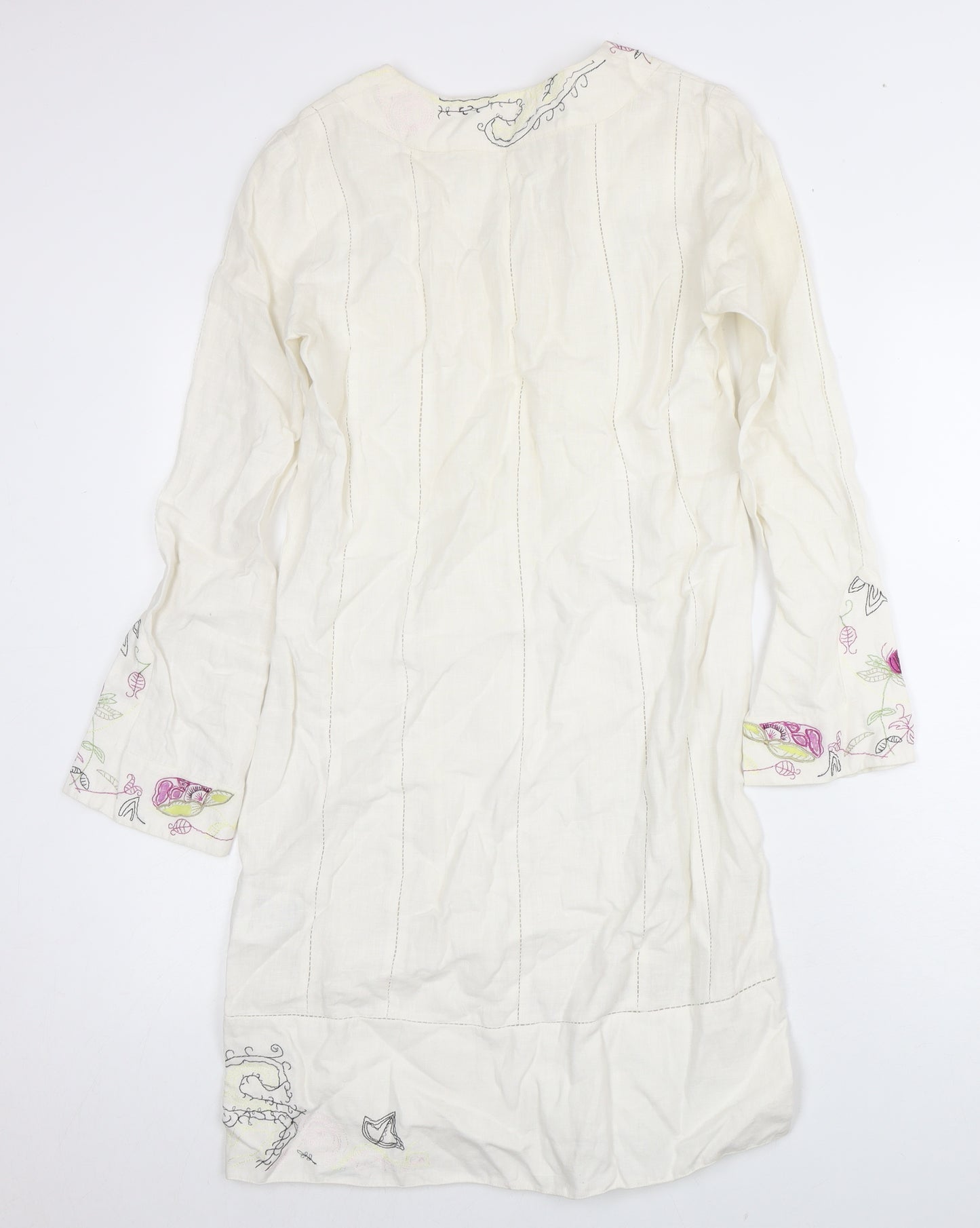 Whistles Women's Ivory V-Neck Floral Shift Dress