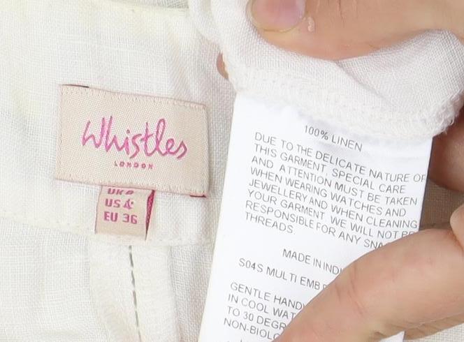 Whistles Women's Ivory V-Neck Floral Shift Dress