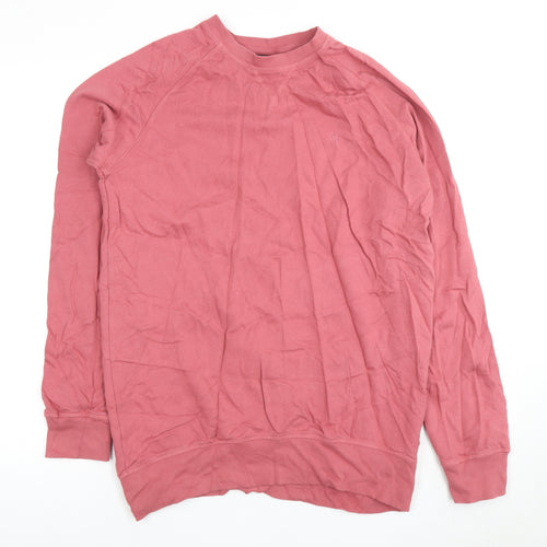 Cotton Traders Men's Pink Pullover Sweatshirt M