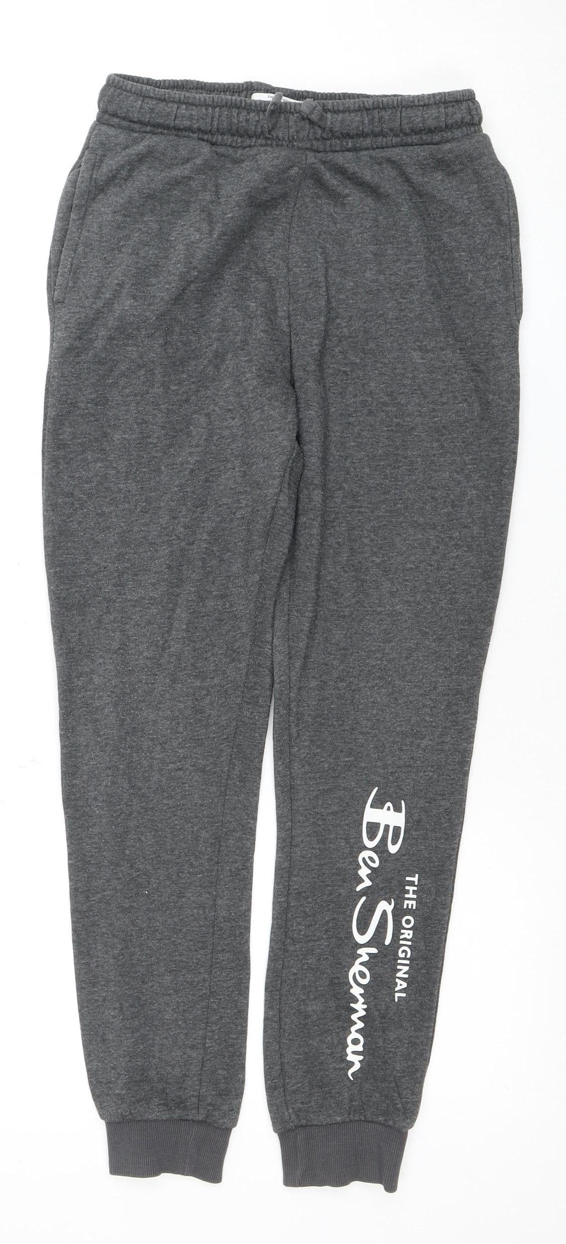 Ben Sherman Boys Grey Jogger Trousers Size 10-11 Years