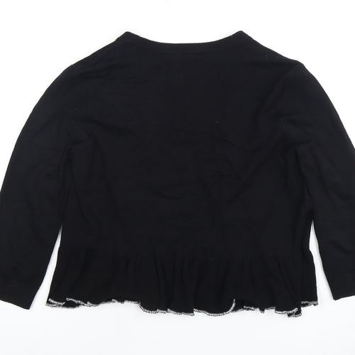 M&Co Women's Black Cardigan Size 12 Regular Fit