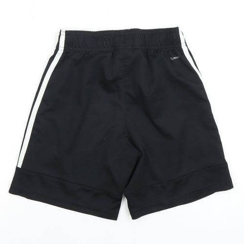 Adidas Boys Black Athletic Shorts 10-11 Years, Sports