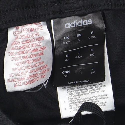 Adidas Boys Black Athletic Shorts 10-11 Years, Sports