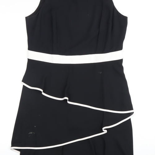 Coast Women's Black Knee Length Shift Dress Size 14