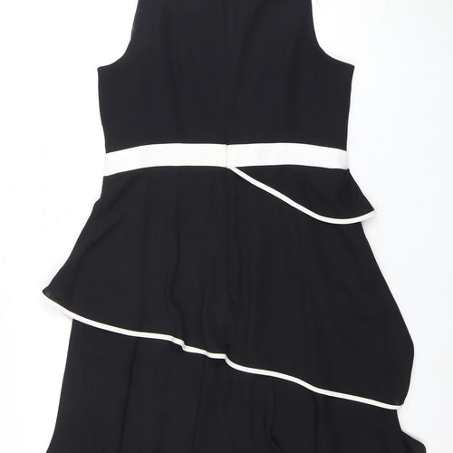 Coast Women's Black Knee Length Shift Dress Size 14