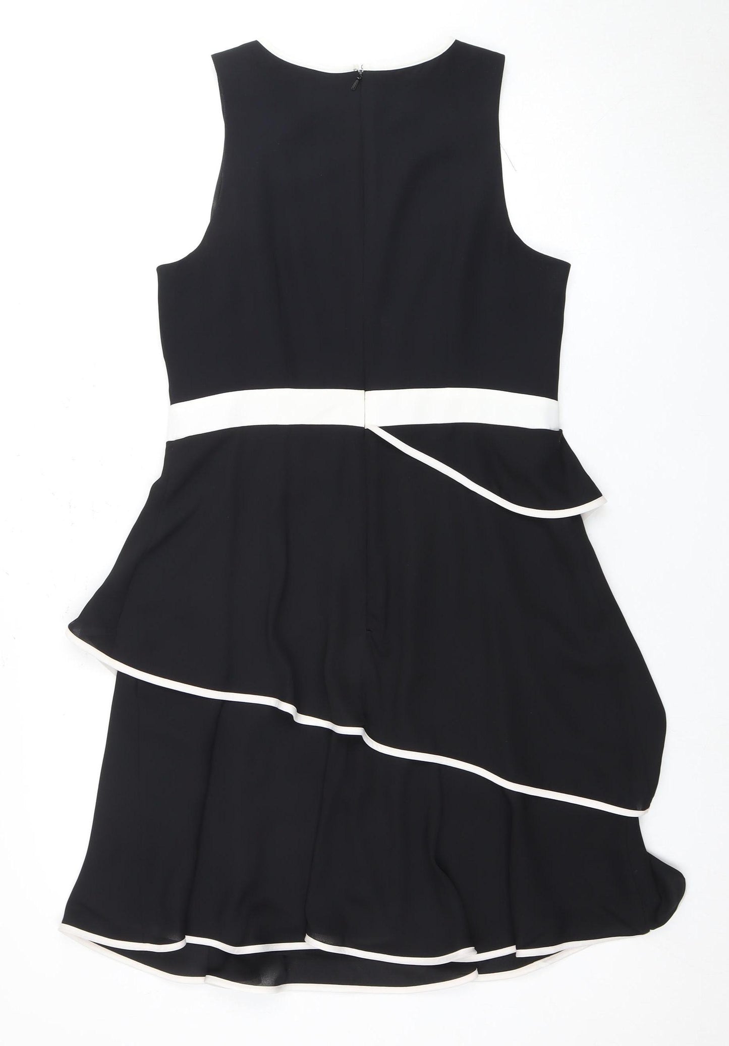 Coast Women's Black Knee Length Shift Dress Size 14