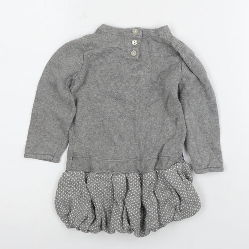 Marks and Spencer Grey Animal Knit Dress 12-18 Months