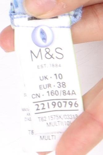 Marks & Spencer Women's Multicoloured Blouse UK 10