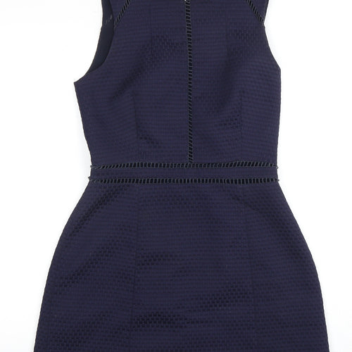 Mango Women's Blue Dress, Size 4, Sleeveless, Excellent