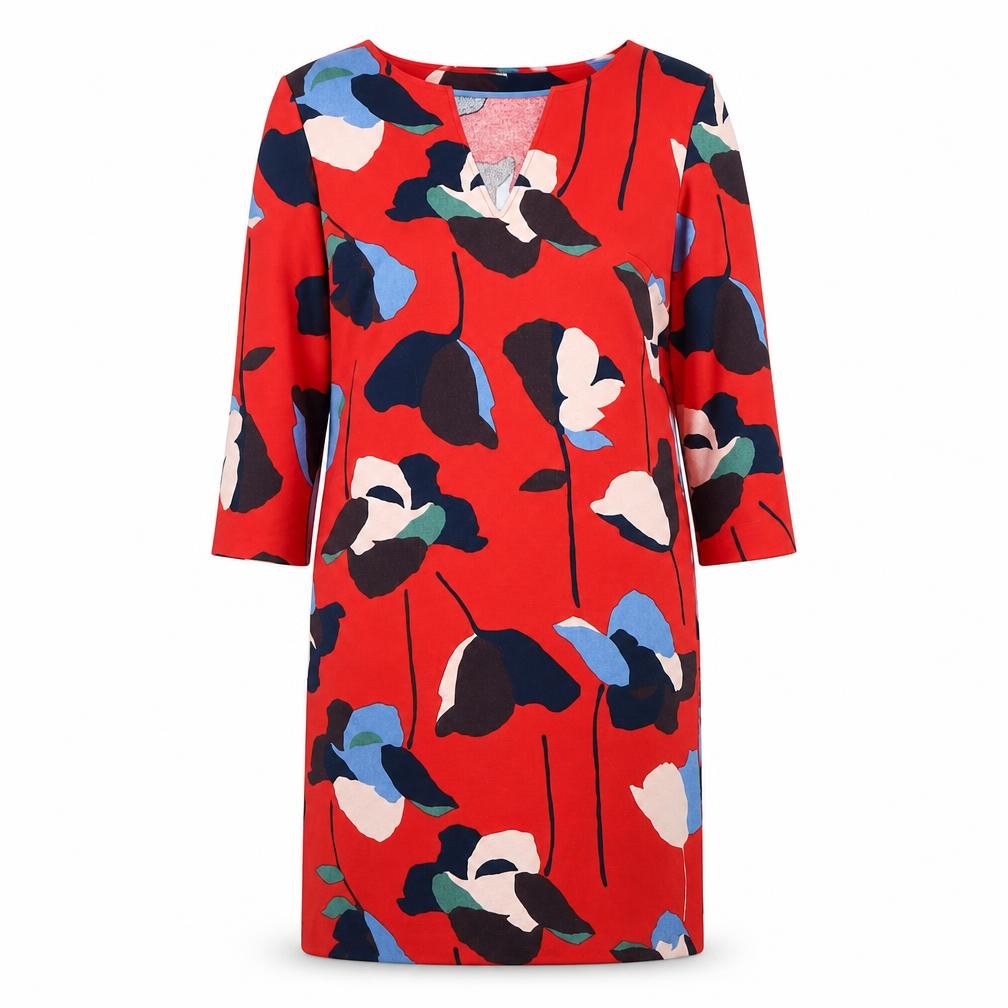 Front view of Boden Women's Multicoloured Floral Dress, size 10