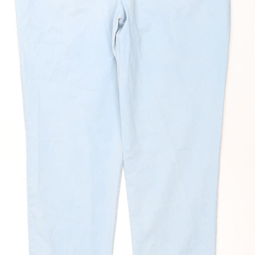 Gap Women's Blue Straight-Leg Khakis Size 10