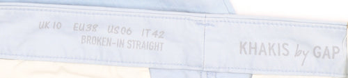 Gap Women's Blue Straight-Leg Khakis Size 10
