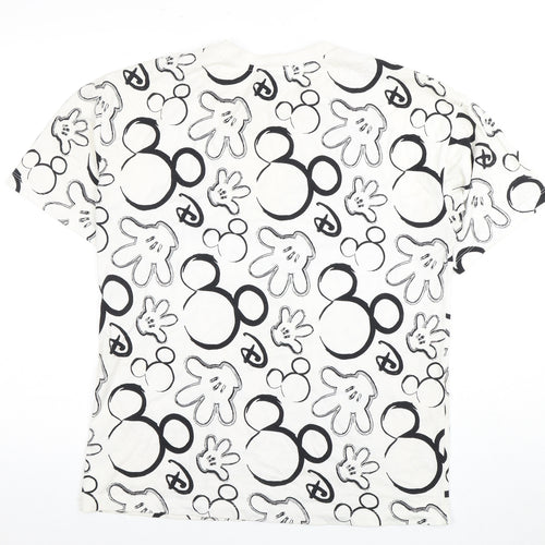 Disney Unisex Adults White XS T-Shirt Crew Neck