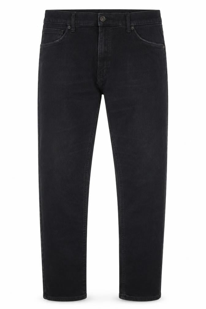 Front view of Marks & Spencer Men's Black Slim Jeans, size 34