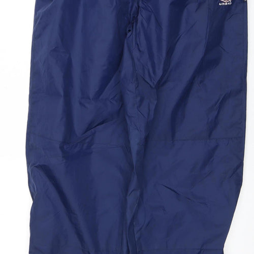 Umbro Men's Blue S Rain Trousers Waterproof Gym