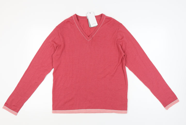 Ping Women's V-Neck Pullover Jumper, Size 16, Multicoloured