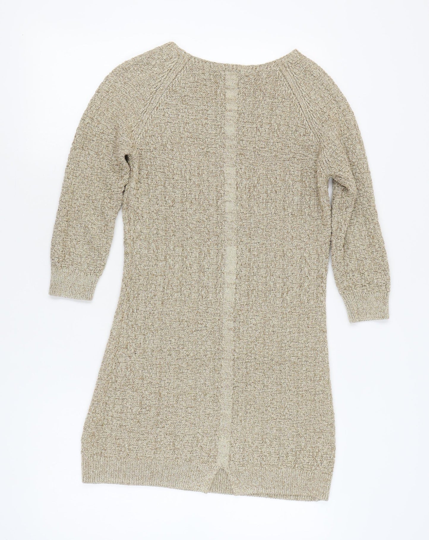 Massimo Dutti Women's Beige Jumper Dress M