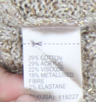 Massimo Dutti Women's Beige Jumper Dress M