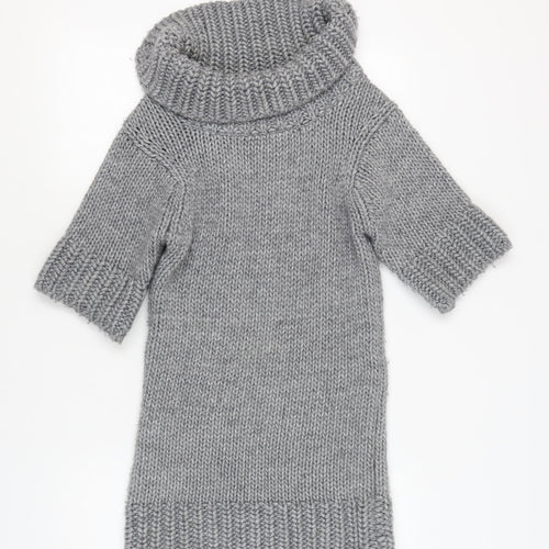 French Connection Grey Jumper Dress, Women, Size 10, Knit