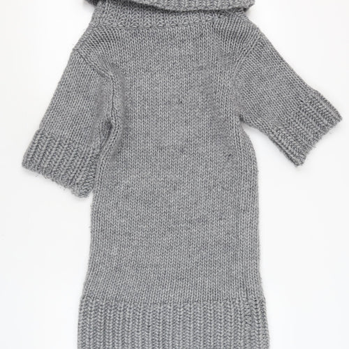French Connection Grey Jumper Dress, Women, Size 10, Knit