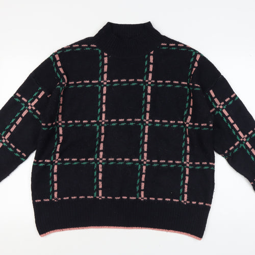 Next Women's Black Pullover Jumper Mock Neck L