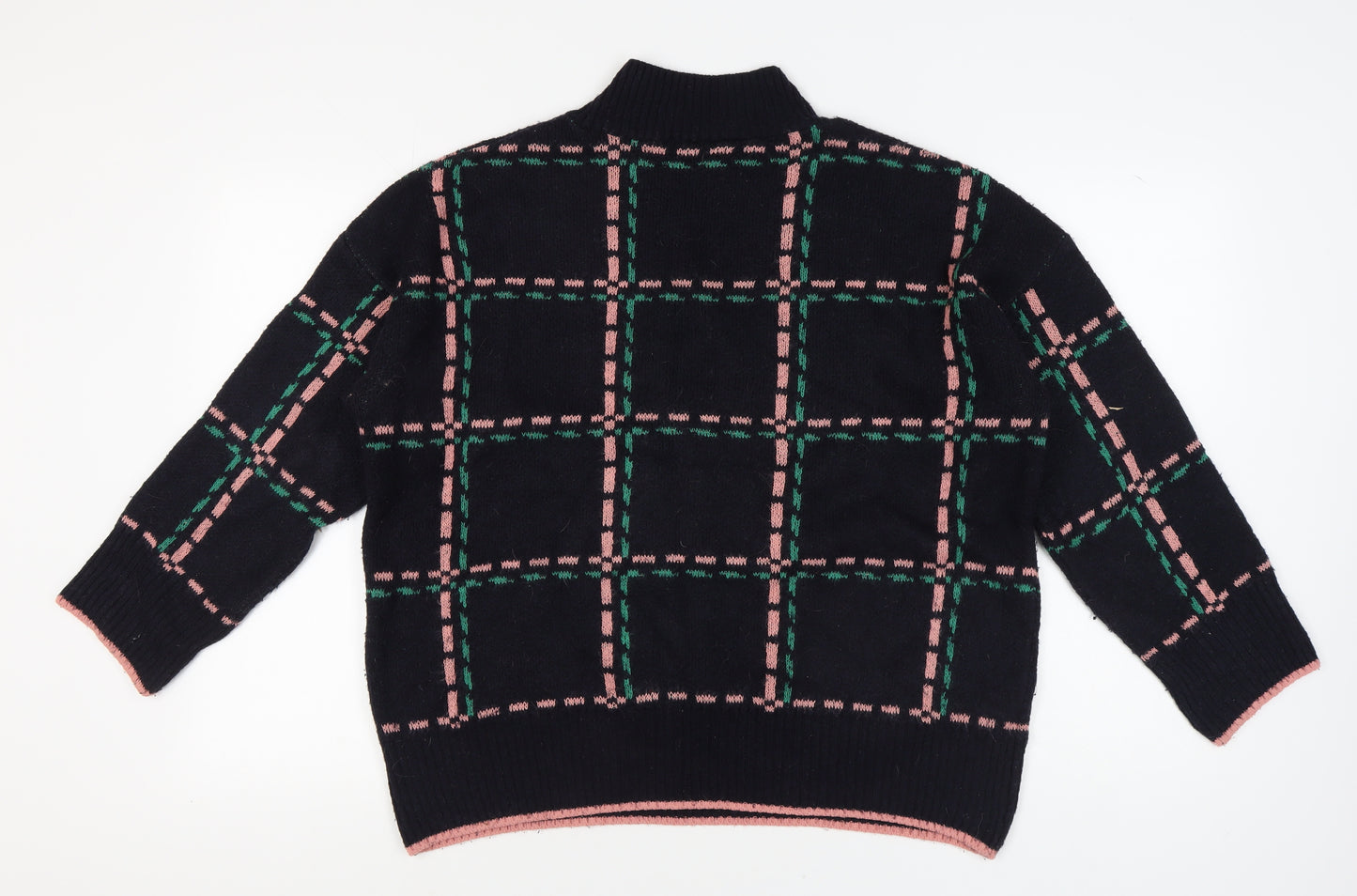 Next Women's Black Pullover Jumper Mock Neck L