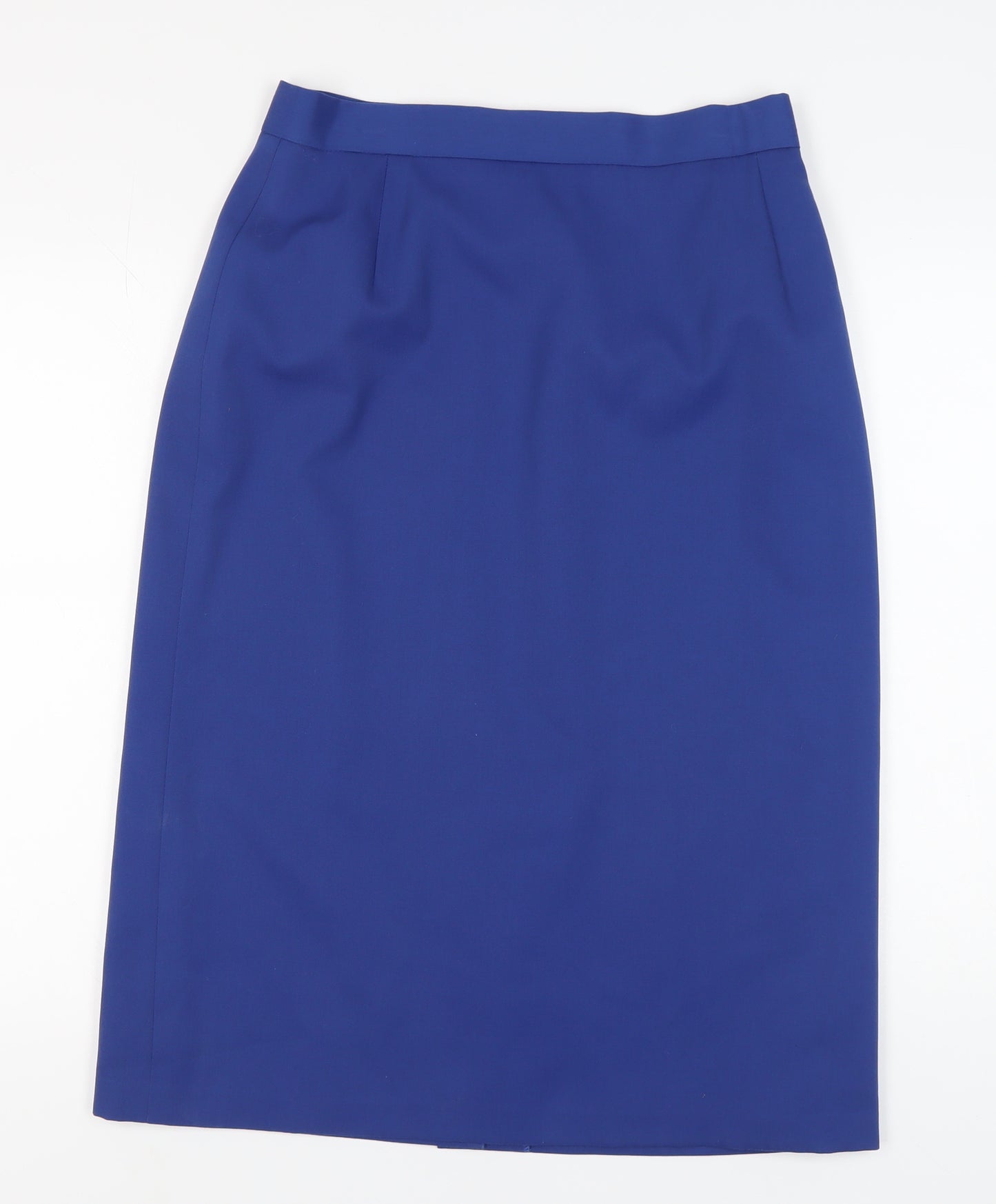 L'Anglaise Women's Blue Knee Length Pencil Skirt