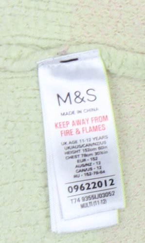 Marks and Spencer Multicoloured Girls Jumper, 11-12 Years