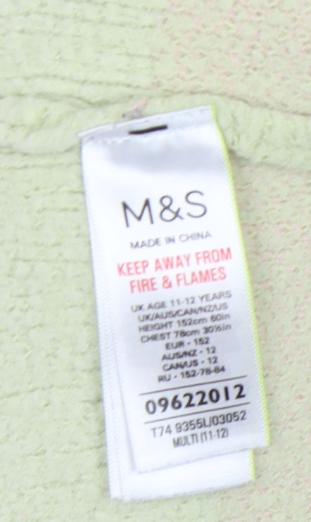 Marks and Spencer Multicoloured Girls Jumper, 11-12 Years