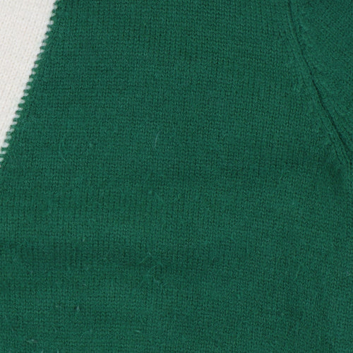 RedBerry Women's Green Cardigan S V-Neck Button Knit