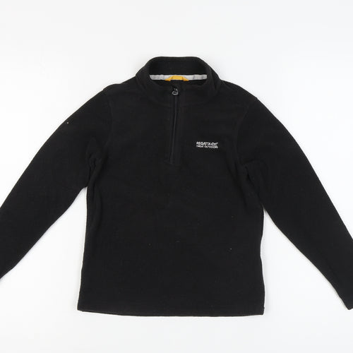Regatta Unisex Kids Black Fleece Pullover Sweatshirt 9-10 Years
