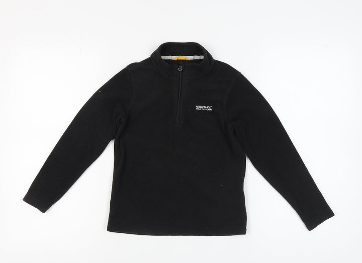 Regatta Unisex Kids Black Fleece Pullover Sweatshirt 9-10 Years
