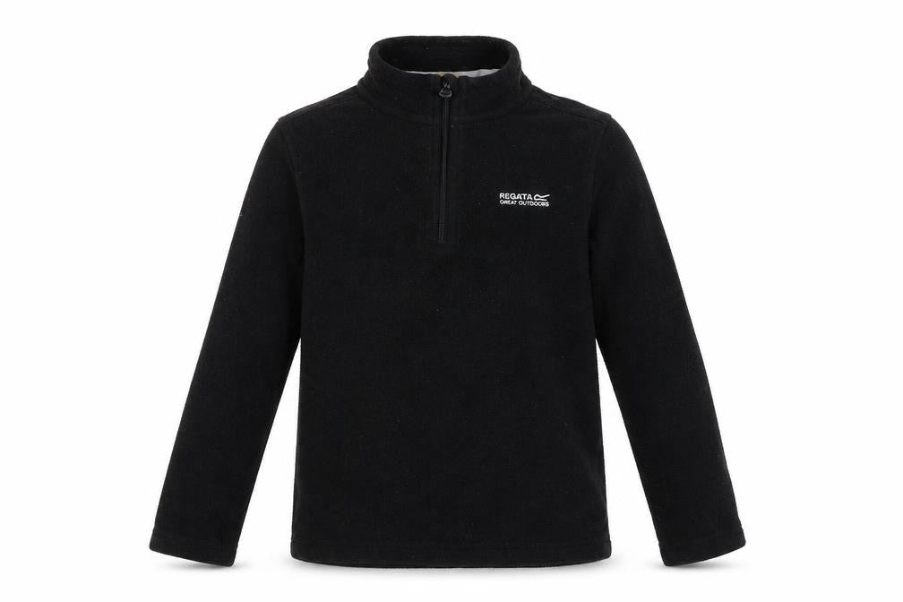 Regatta Unisex Kids Black Fleece Pullover Sweatshirt 9-10 Years