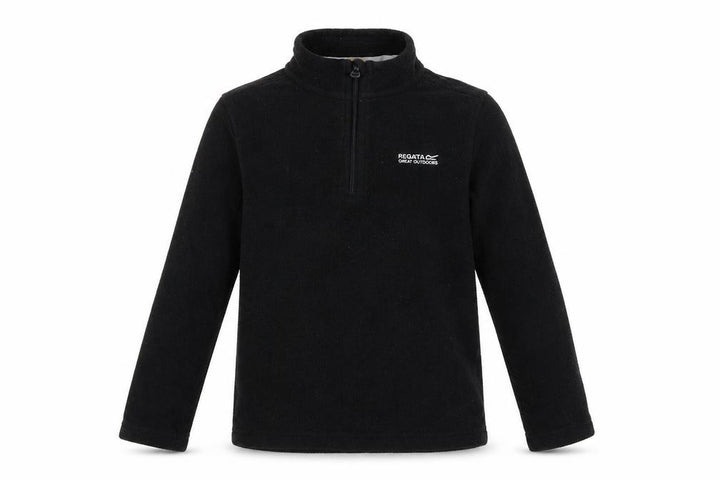 Regatta Unisex Kids Black Fleece Pullover Sweatshirt 9-10 Years