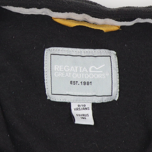 Regatta Unisex Kids Black Fleece Pullover Sweatshirt 9-10 Years